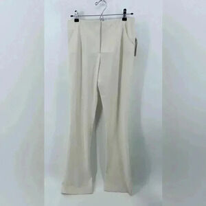 Nwt EMILIO PUCCI Trousers IT40 US6 UK8 Wool White High Waist Made in Italy **def